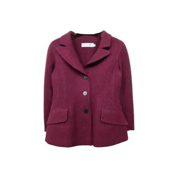 DIOR Jackets Coats Women's Burgundy