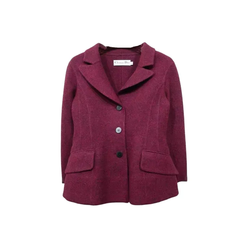 DIOR Jackets Coats Women's Burgundy-0