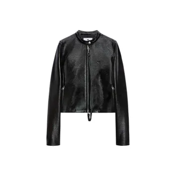 COURREGES Vinyl City Zip Up Jacket