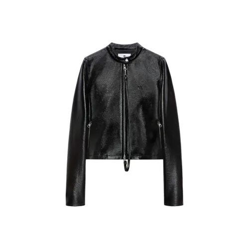 COURREGES Vinyl City Zip Up Jacket