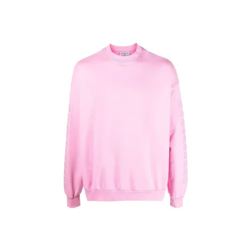 Balenciaga Bb Paris Icon Oversized Sweatshirt Pink