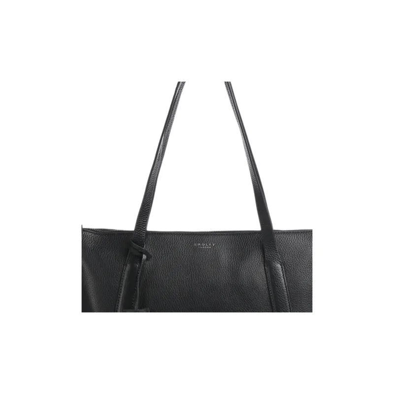RADLEY Cow Leather Tote Bag Shopping Bag Handbag Shoulder Bag Large Size Unisex Black-4