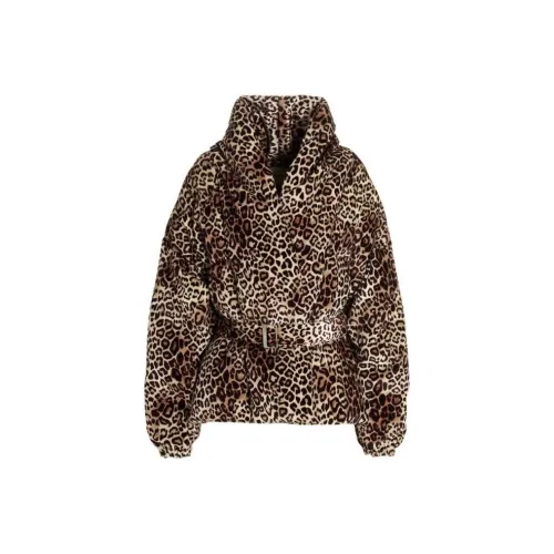 Alexandre Vauthier Leopard Printed Belted Jacket