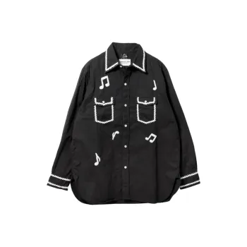 Needles Nomarhythm Textile Collaboration Shirts Unisex Black