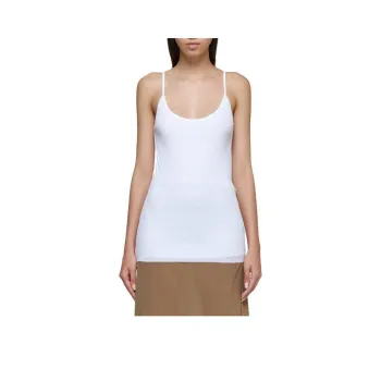 KHAITE Fine-Ribbed Scoop Neck Tank Top