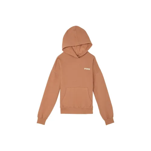 Victoria's Secret PINK Ivy Fleece Campus Hoodie/Toffee Sweatshirt Women's Toffee