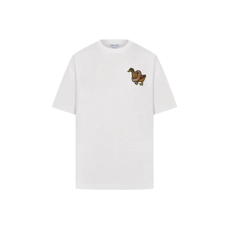 URBAN REVIVO T Shirt Men's Raw White-0