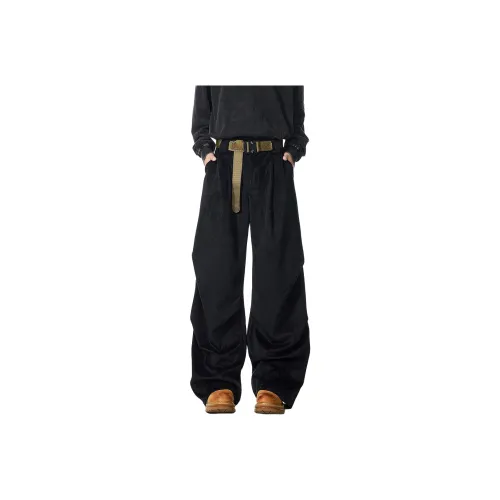 V37 Cleanfit Pleated Design Corduroy Parachute Casual Pants Unisex