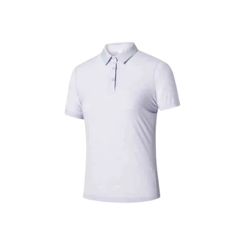 Anta Champion All Weather Series Polo Shirt Women's Purple Cloud Gray