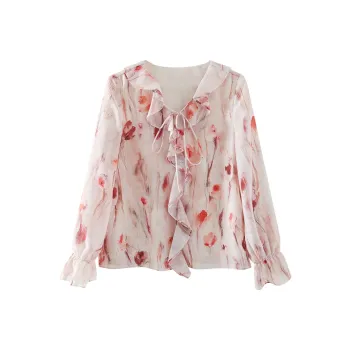 YALIDA Shirts Women's Pink M0