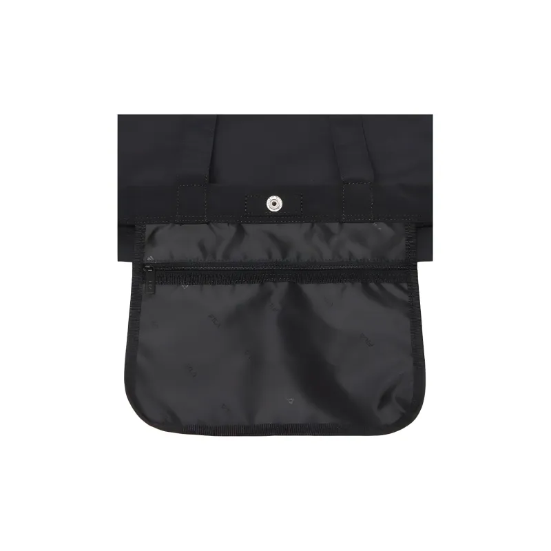 FILA Nylon Tote Bag Shopping Bag Shoulder Bag Handbag Unisex Black-6