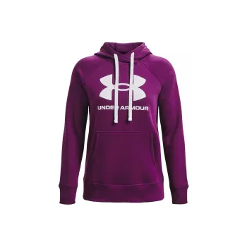 Under Armour RIVAL FLEECE LOGO HOODIE Sweatshirt Women's Purple