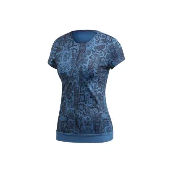Adidas Stella Series T-Shirt Women's Blue Snake Pattern
