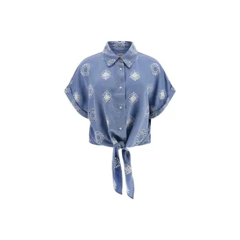 GUESS Shirts Women's Denim Blue