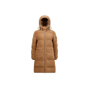Moncler Belcastel Teddy Long Down Coat