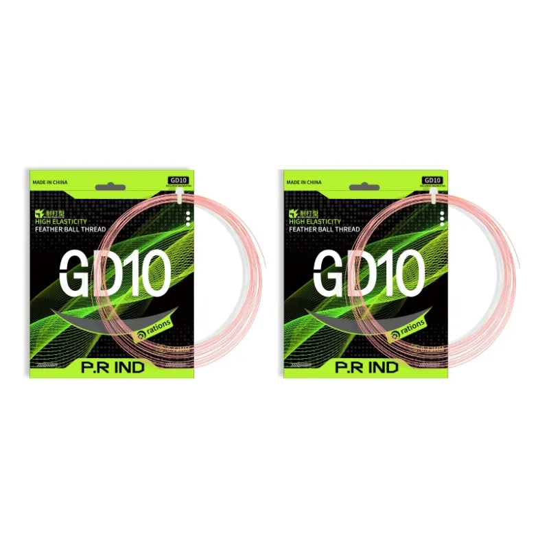 P.R IND Durable Type Badminton Racket Strings Peach Pink Nylon Thread+Composite Yarn Unisex-5