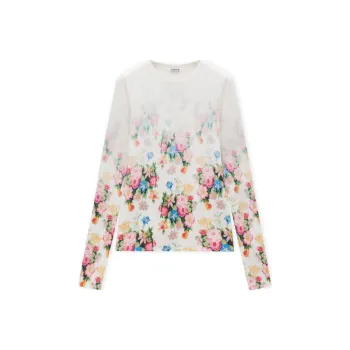 LOEWE Floral Printed Long Sleeved Top