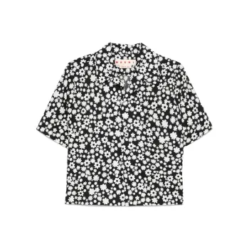 MARNI Pop Fields Motif Boxy Shirt