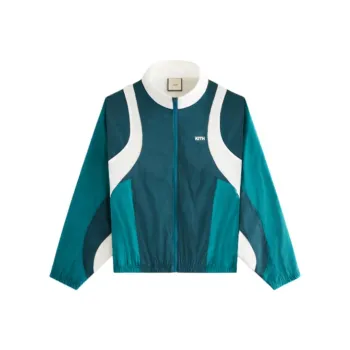 KITH Women's 2024 Summer Collection SS24 Allium Seamed Zip Jacket Jacket Women's White Green