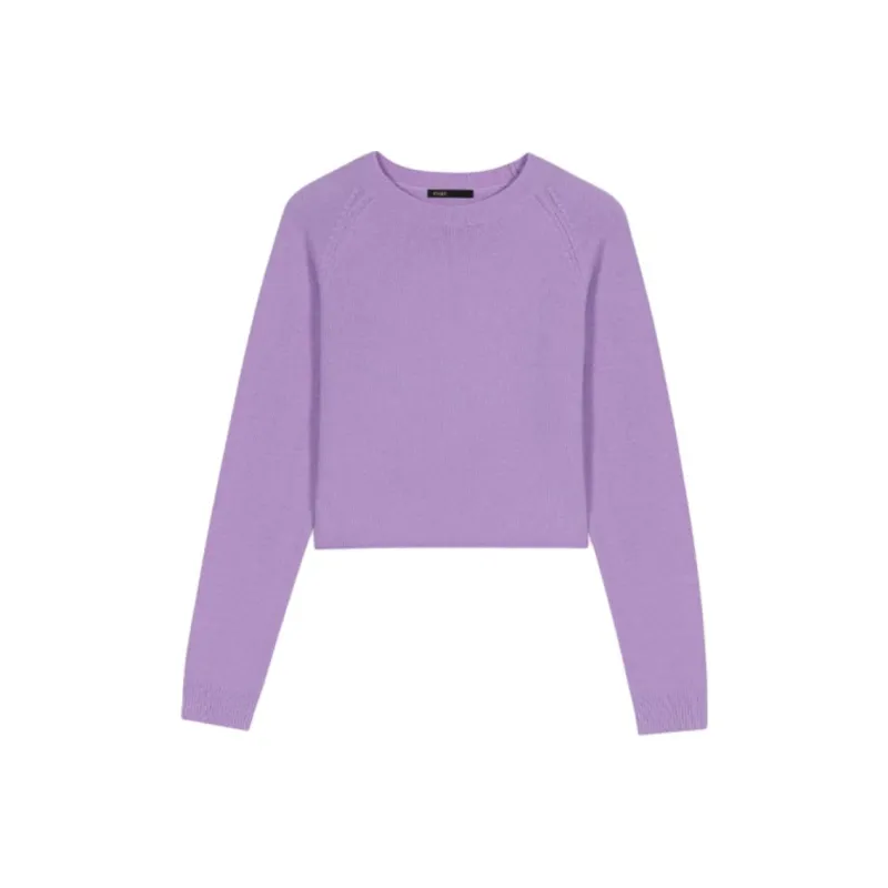 Maje Cropped Cashmere Sweater-0