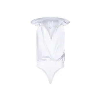 Alaia Hooded Poplin Bodysuit