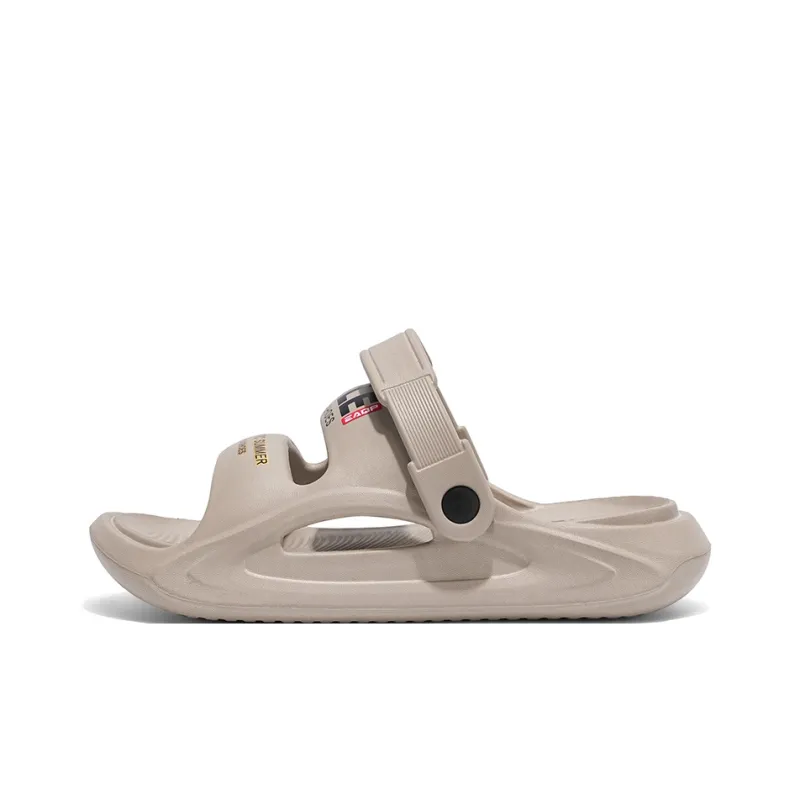 Ncmt Beach Sandals Unisex White/Black/Dark Coffee-10