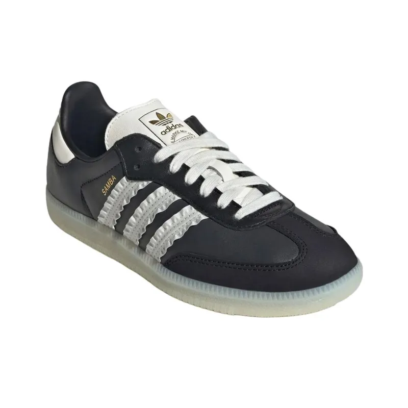 Samba Women's Adidas Originals 'Ruffle Stripes Pack Black Off White' Women's-3