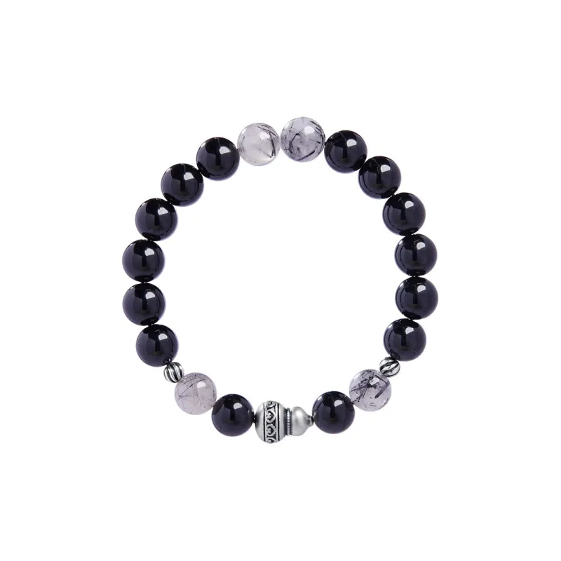 Red All Year Round Obsidian Bracelets Men's-0