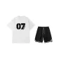 2-Piece Set (White Top+Black Pants)