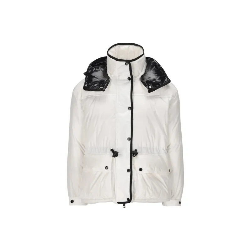Moncler Buttoned Long-Sleeved Down Jacket-0