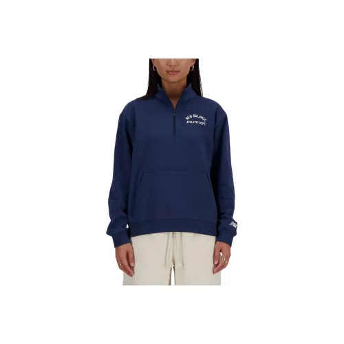 New Balance Sportswear's Greatest Hits Quarter Zip Sweatshirt Women's Marine Blue