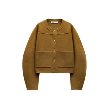 ZARA Knitwear Women's Dark Olive Green
