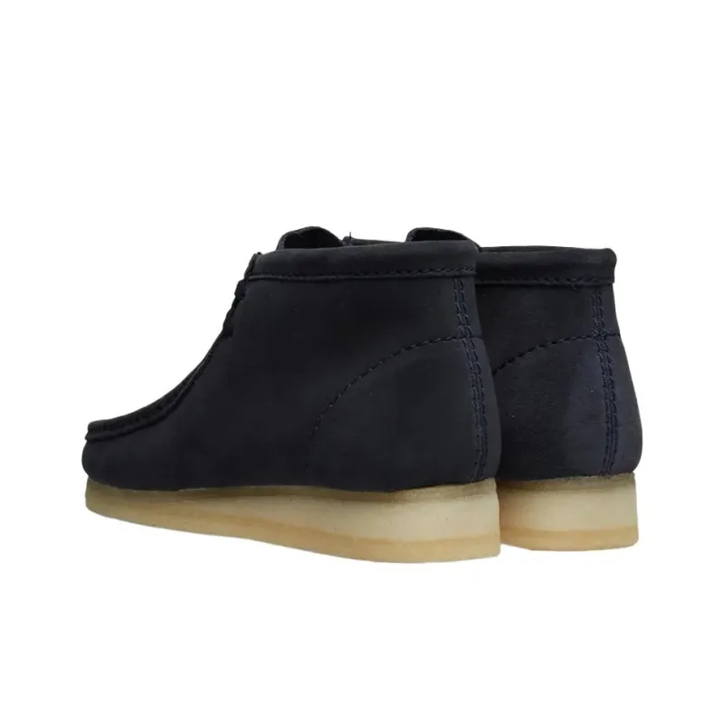 Clarks Originals WALLABEE Ankle Boots Men's Dark Blue-3