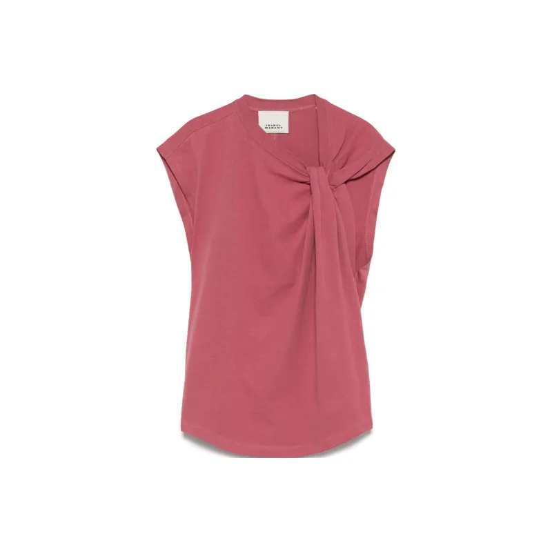 ISABEL MARANT Nayda Knot Detailed T Shirt-0