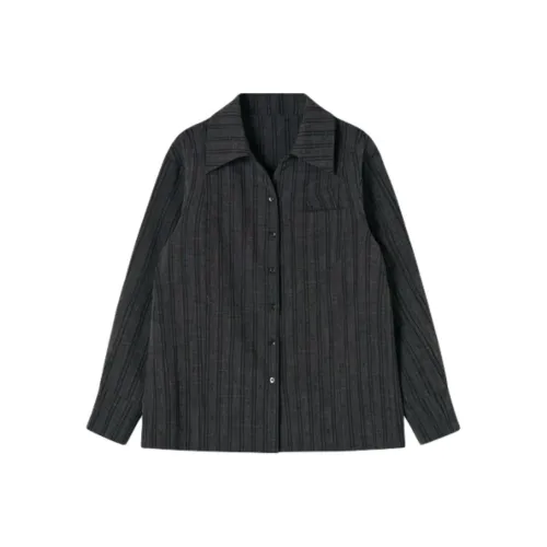 SHUXI Shirt Women's Pu Erh Ink Tea