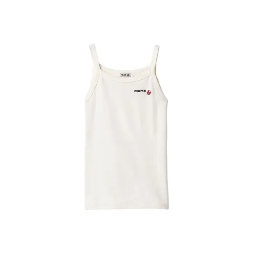 MIU MIU X Petit Bateau Embroidered Tank Top