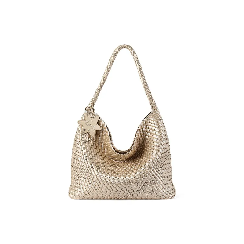 TUCANO PU Shoulder Bag Regular Women's Champagne Gold/Moonlight Silver-0