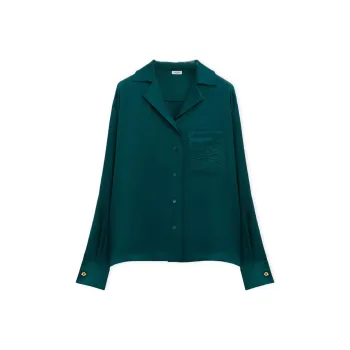 LOEWE Pyjama Blouse 'Dark Green'