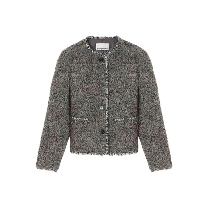 Orange Desire Jackets & Coats Women's Cloudy Gray-0