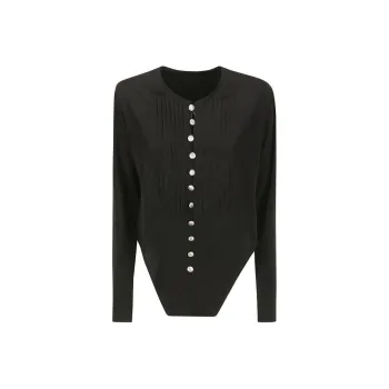 Yohji Yamamoto Pleated Asymmetric hem Blouse