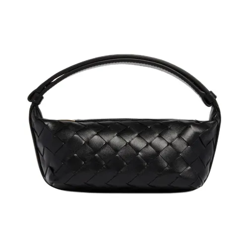 Bottega Veneta Wallace Leather Handbag Women's Black