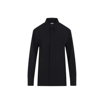 Bottega Veneta Long Sleeved Straight Hem Shirt