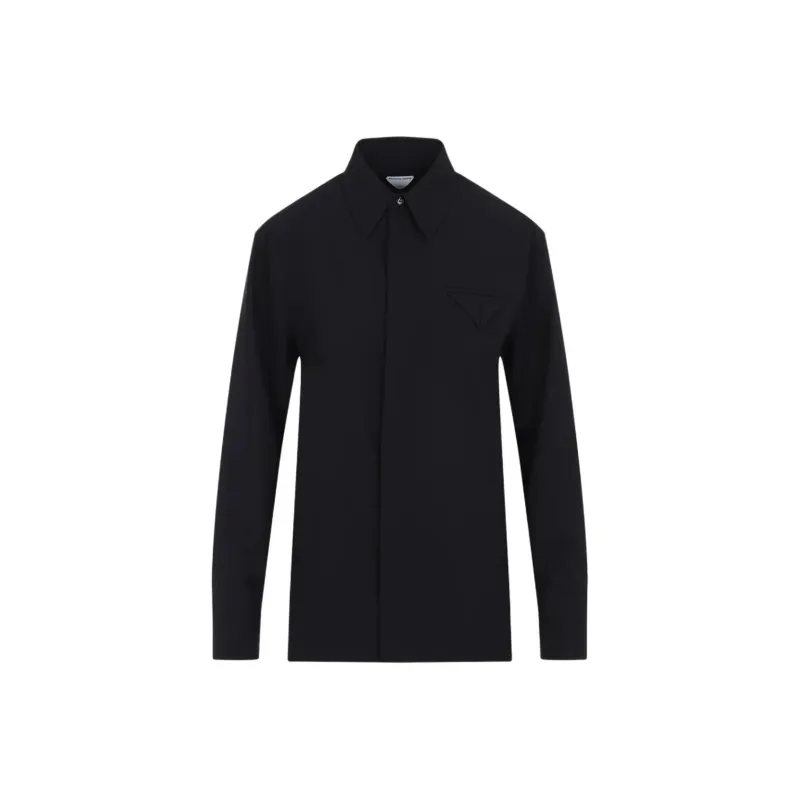 Bottega Veneta Long Sleeved Straight Hem Shirt-0