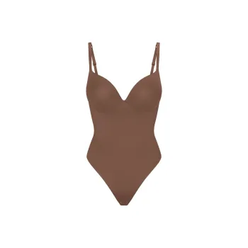 SKIMS SS25 ULTIMATE BODY PUSH-UP THONG BODYSUIT Bodysuits Women's JASPER/Jasper