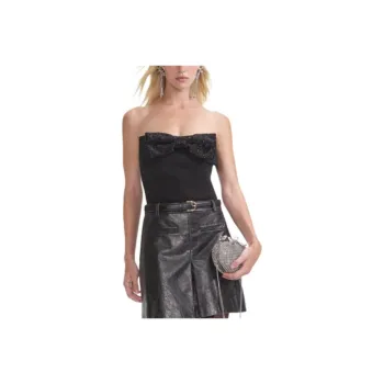 Self portrait Strapless Top Women's Classic Black