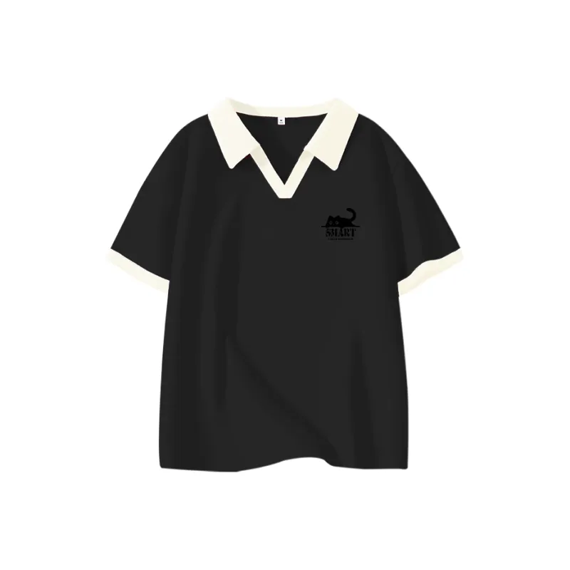 Cotton Polo Shirts Women's-9