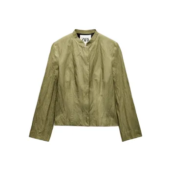 ZARA Jackets & Coats Women's Green