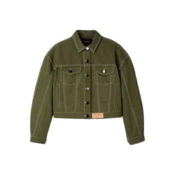 LONGCHAMP Jackets Coats Women's Khaki