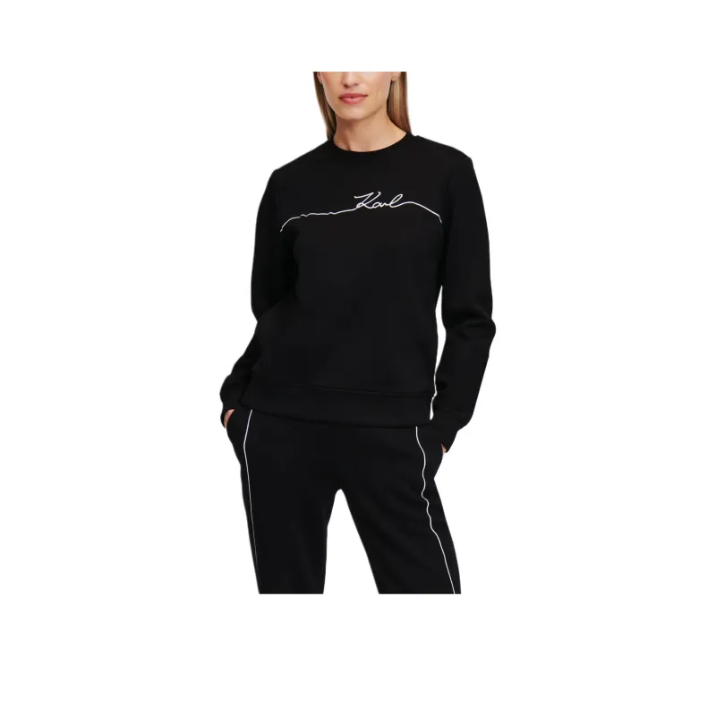KARL LAGERFELD / Karl Lagerfeld Jeans Signature Embroidered Sweatshirt-0