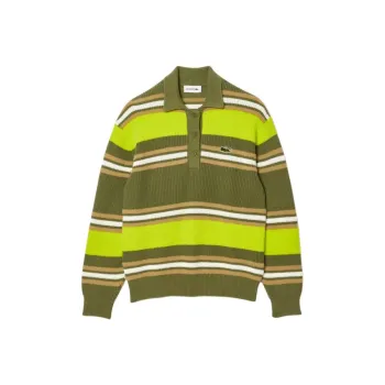 LACOSTE Polo Shirt Women's Khaki Green